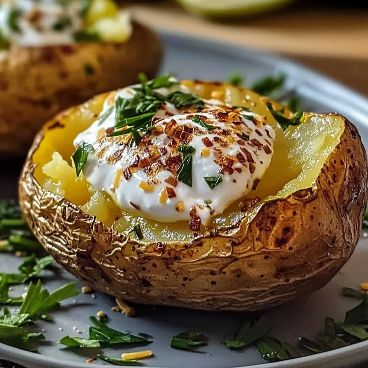 Ofenkartoffel aus der Heißluftfritteuse – schnell und lecker